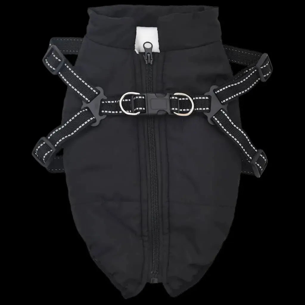 NNEVL Dog Coat with Harness Waterproof Reflective Black XL NNEVL