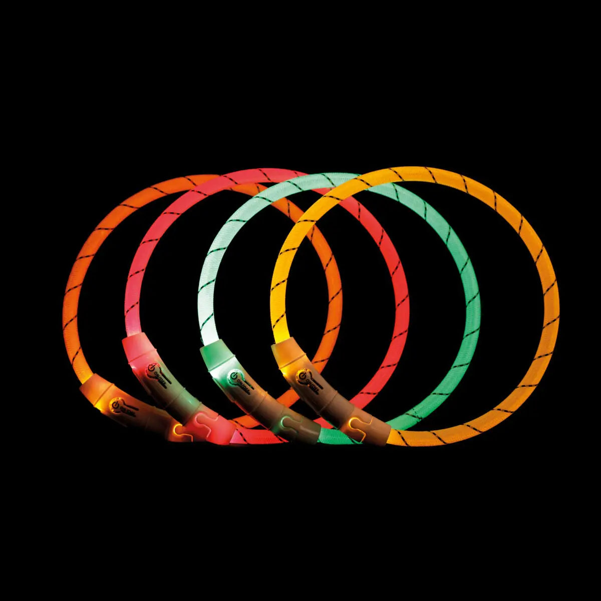 Trixie Flash Light LED-halsbånd til hund Hundshop.no